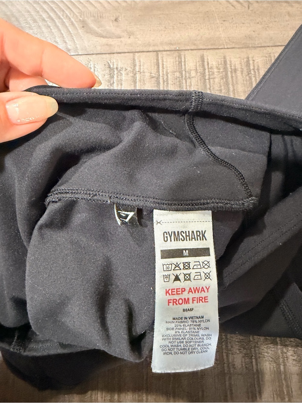 Gymshark Black High-Waist Workout Leggings - Picture 3 of 3